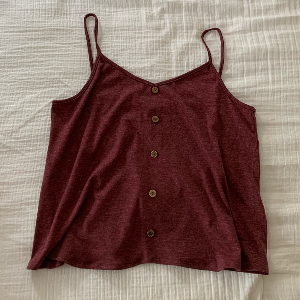 Maroon womens Shein tank top size small